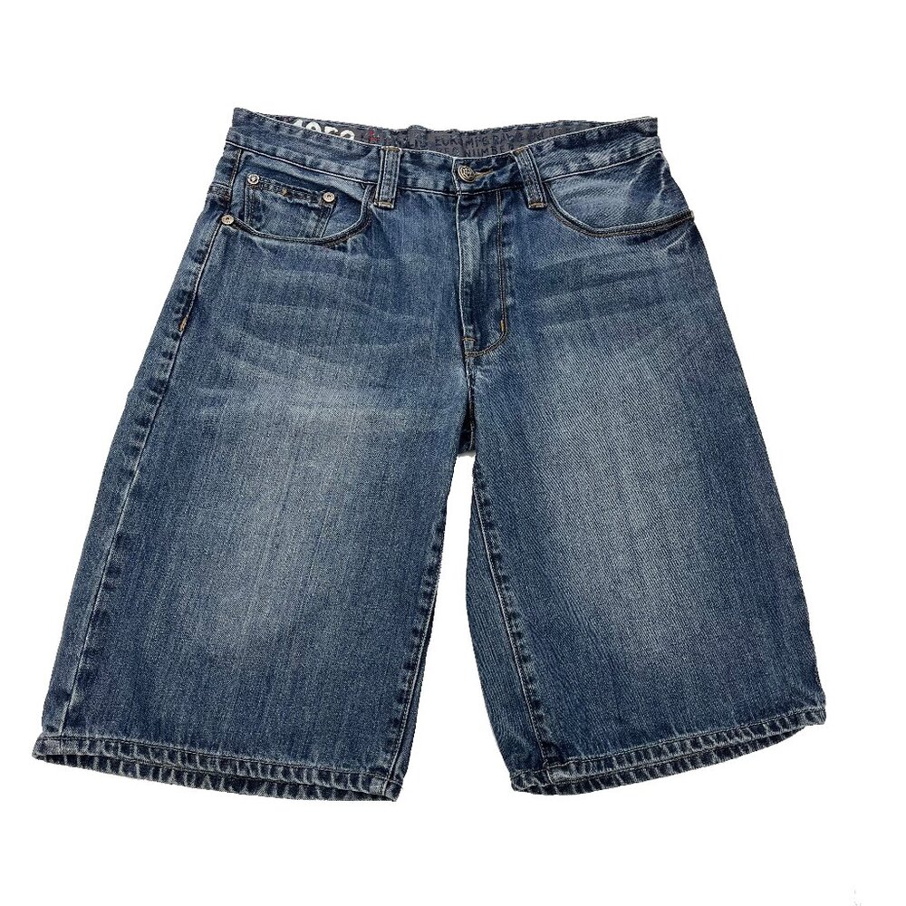 VTG Y2K Ecko Unltd Baggy Denim Shorts Mens 32 Hip Hop Skater Grunge